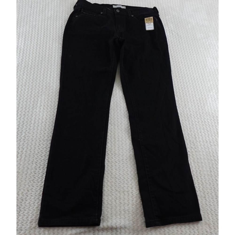 Levi's 505 Womens Denim Straight Leg Jeans Size 8 Black Mid-Rise 5 Pockets nwt